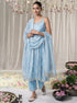 Kesariya Anarkali with Kesariya Pants